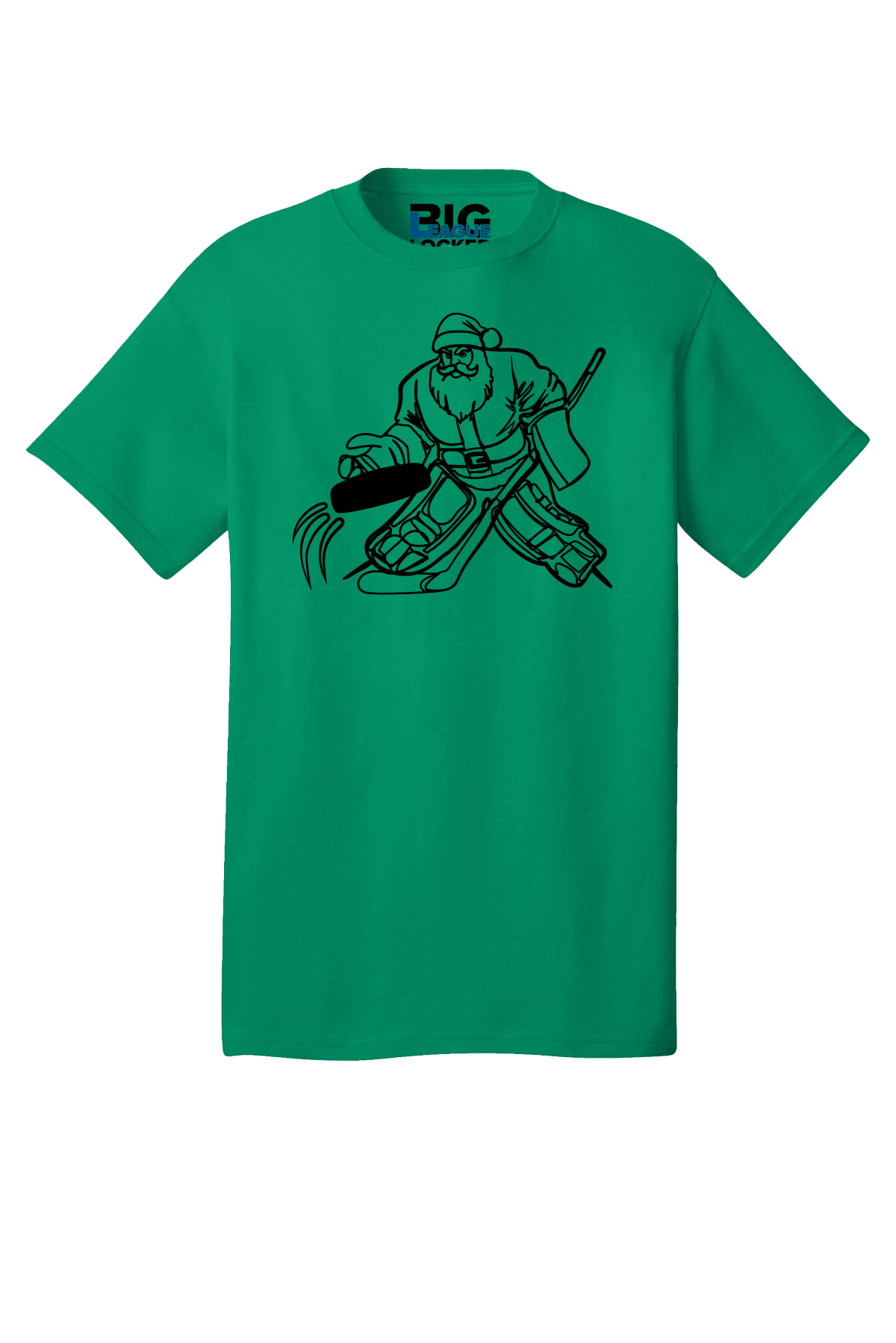 Santa Playing Hockey