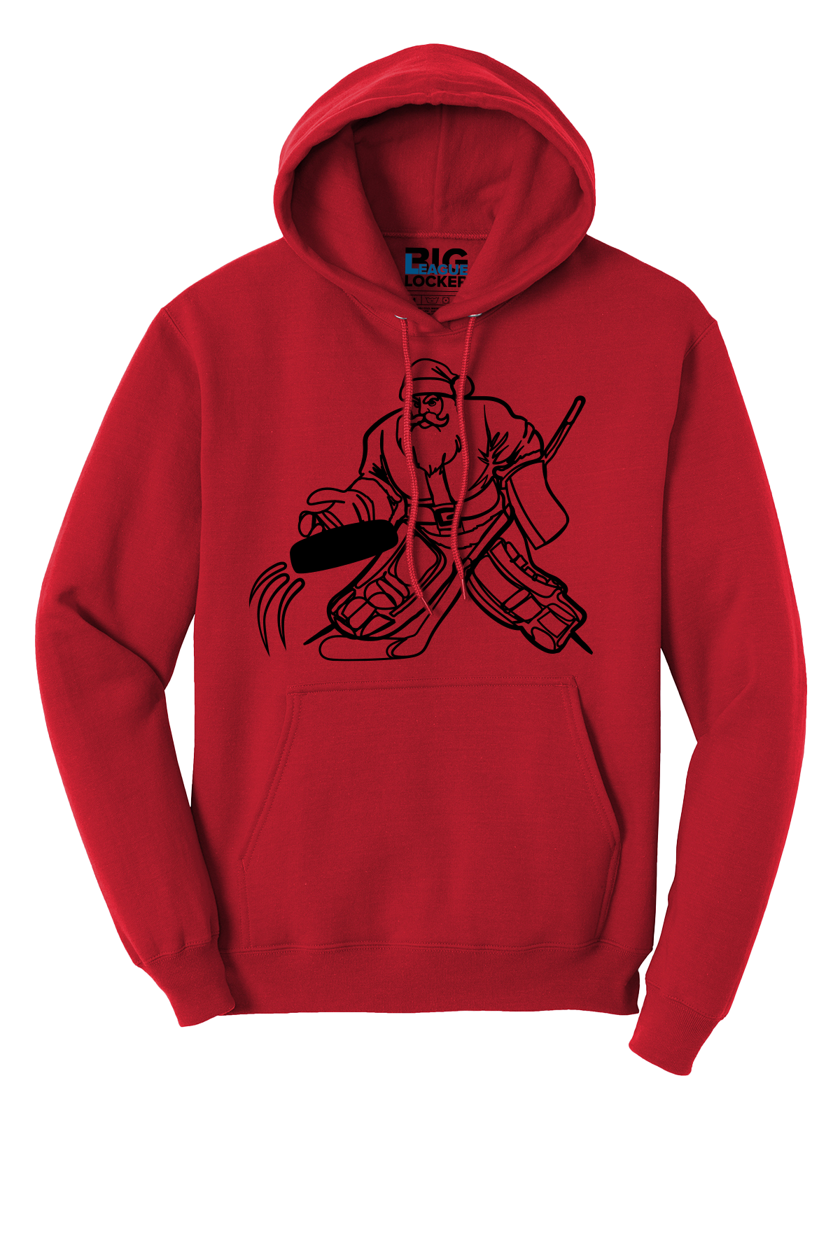 Santa Playing Hockey