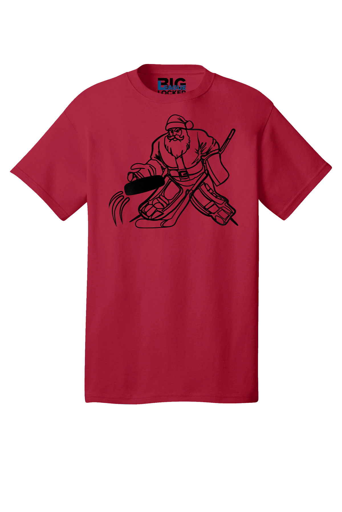 Santa Playing Hockey