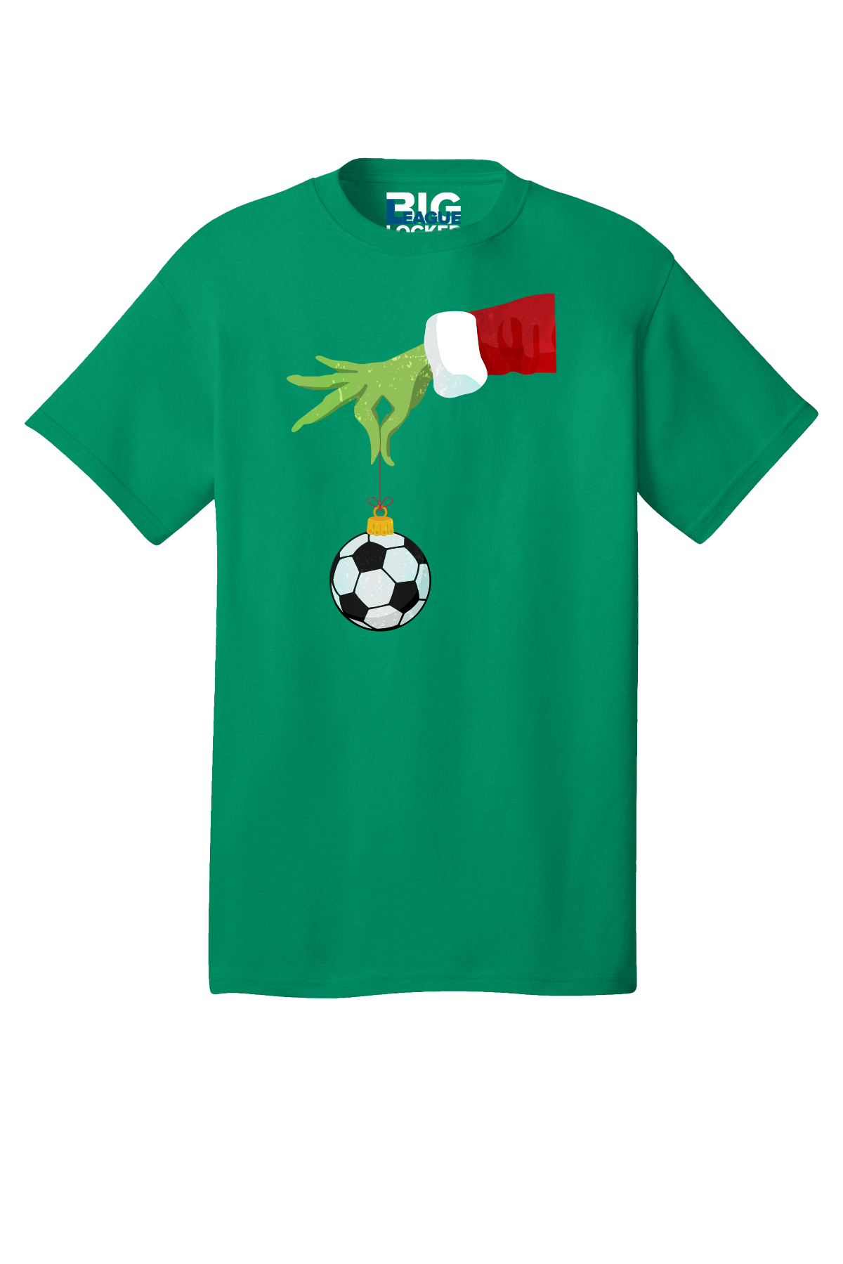 Grinch Soccer Ornament