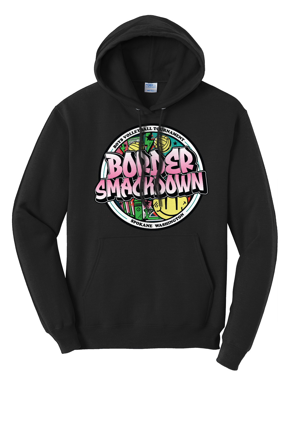 Boys Border Smackdown Volleyball Tournament Comfort Hoodie
