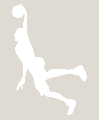 Add on Logo 4" White Jump Man Logo