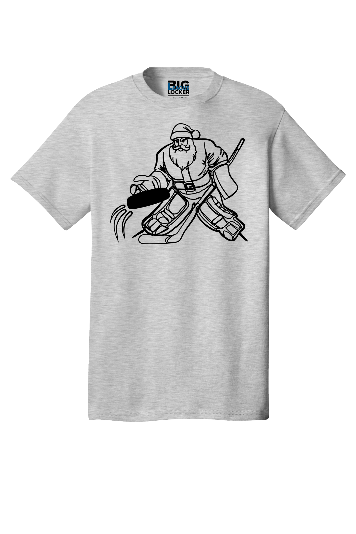 Santa Playing Hockey