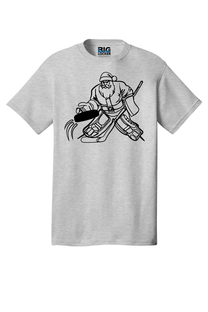 Santa Playing Hockey